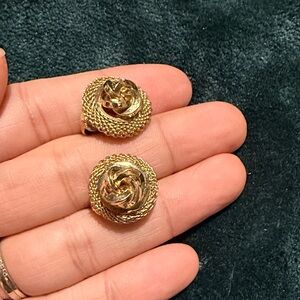 Sarah Cove Gold-Tone Rose Earrings